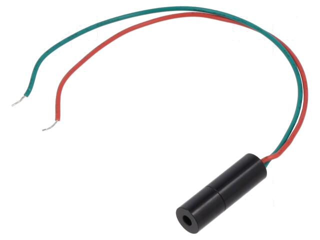 Module: laser; 5mW; rood; lijn; 650nm; 4,5÷5,5VDC; 15÷45mA; 45° Module: laser; 5mW; rood; lijn; 650nm; 4,5÷5,5VDC; 15÷45mA; 45°